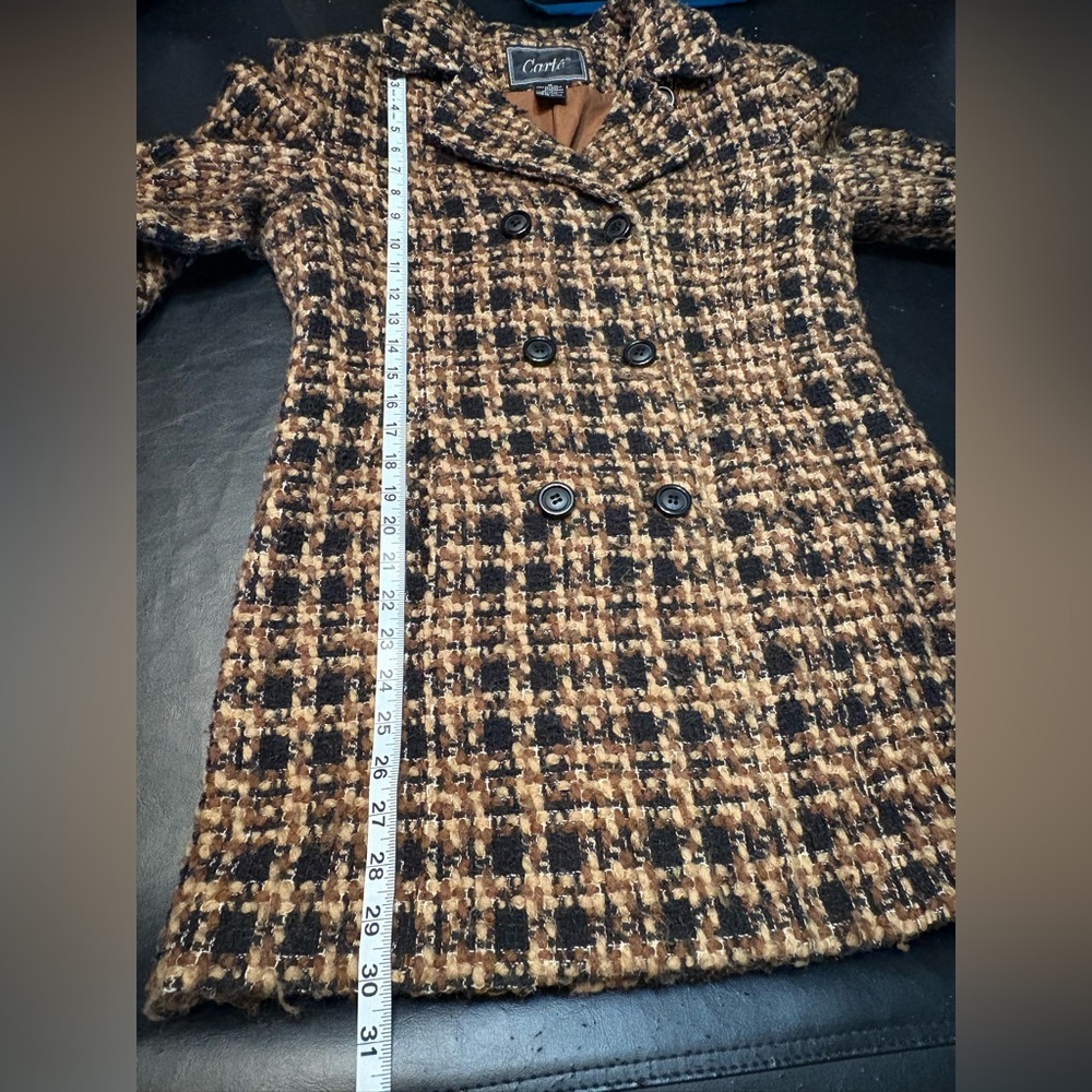 Carte double breasted wool blend coat. Size M - Picture 8 of 9